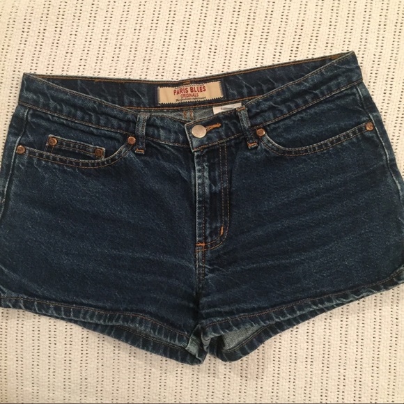paris blues jean shorts